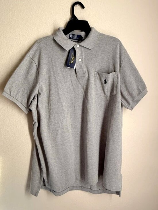Polo Ralph Lauren Other - Polo Ralph Lauren Men's The Big Shirt Polo Cotton Grey Heather Size L NWT